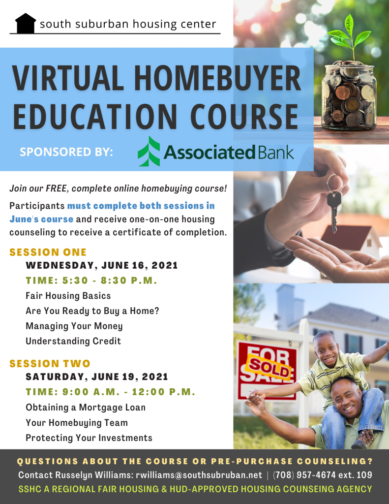 June Virtual Homebuyer Education, keep reading for more details. Click to register.